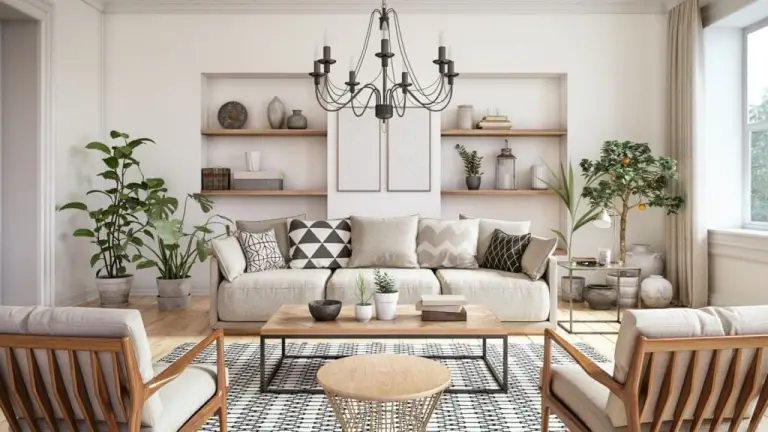The New Era of Rustic Scandinavian in Living Room Interior