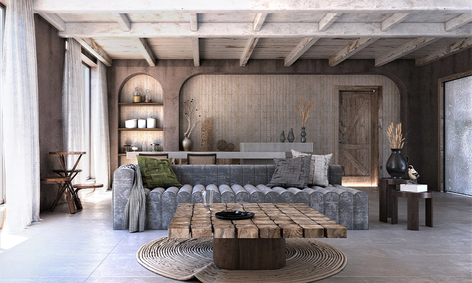 Industrial And Scandinavian Style Living Room
