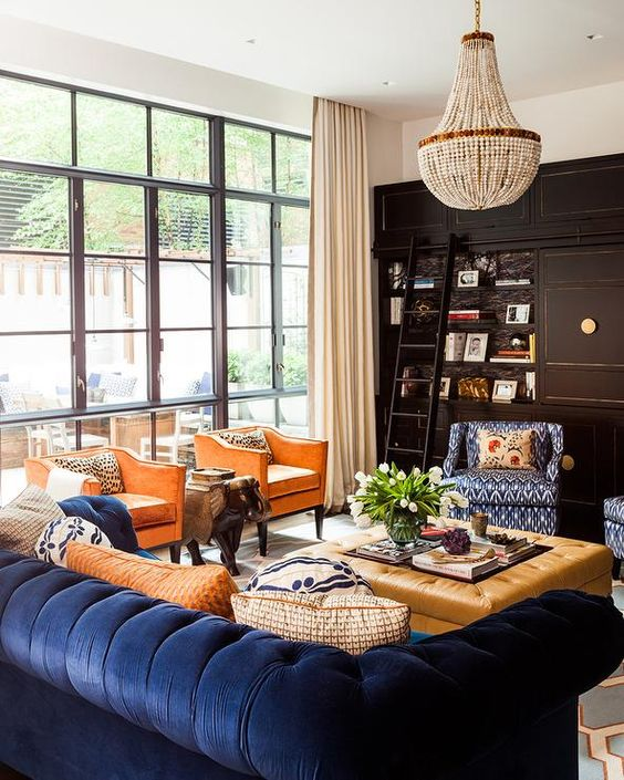 15 Blue Couch Living Room Ideas: Make Your Living Space True Blue Swoon ...